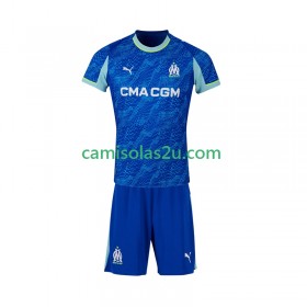 Camisolas de futebol Olympique de Marseille Criança Equipamento 3ª 2025/26 Manga Curta